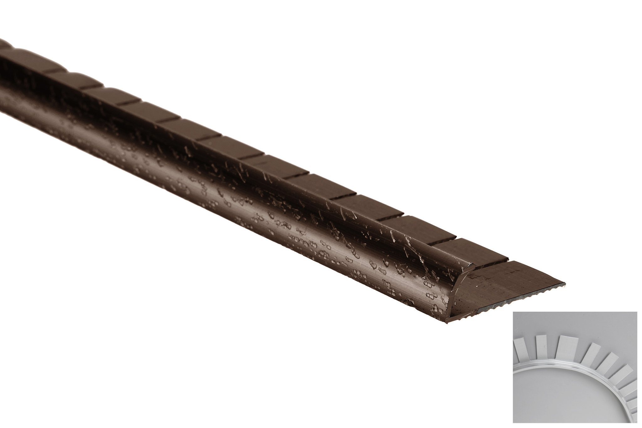 Aluminum Tapdown - Pinless - Residential - Contour - Hammered Antique Bronze (HAB) - 1/2 in. (12.5 mm) x 12 ft. (3.7 m)