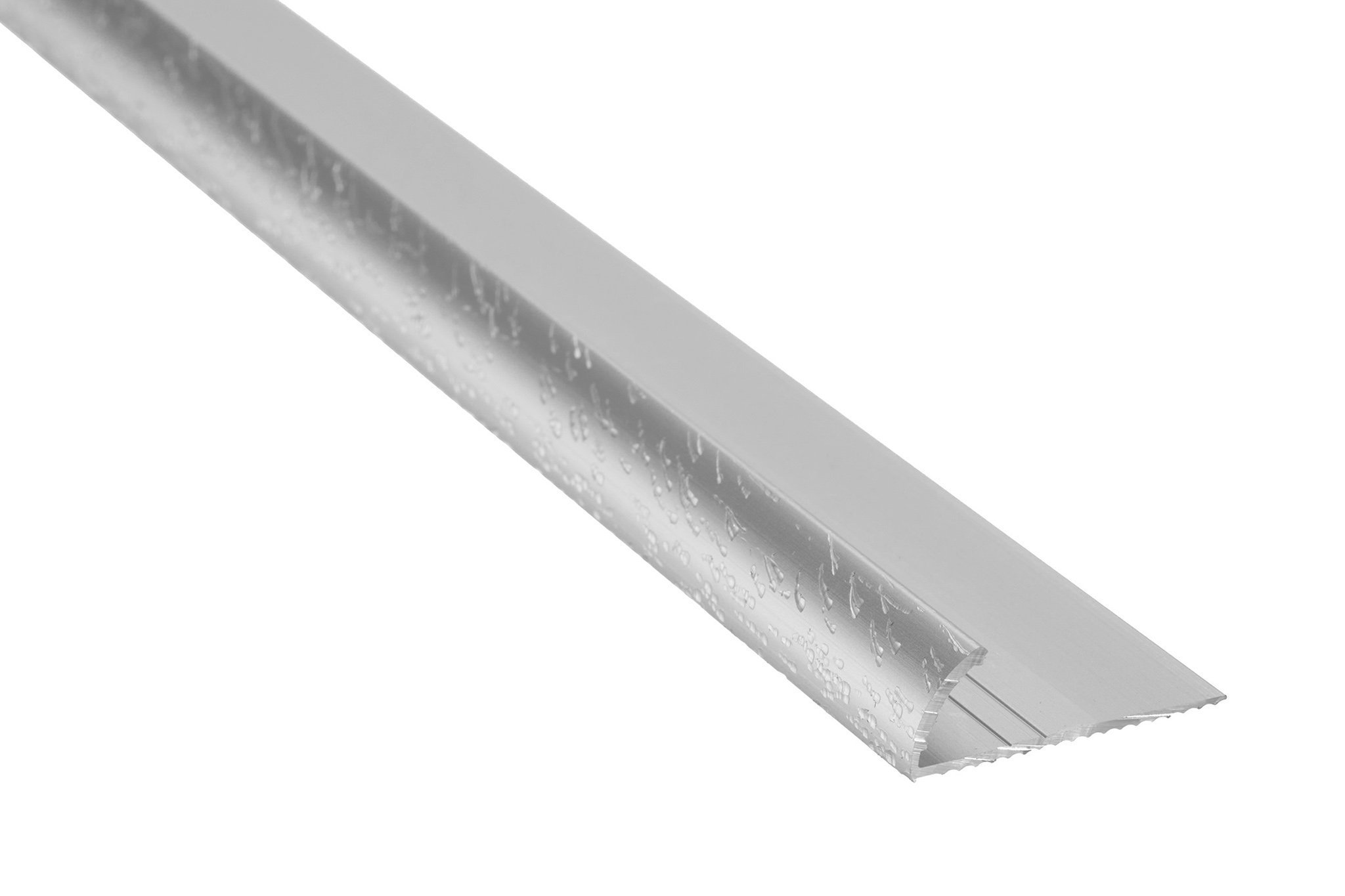 Aluminum Tapdown - Pinless - Residential - Hammered Silver (HSI) - 1/2 in. (12.5 mm) x 12 ft. (3.7 m)