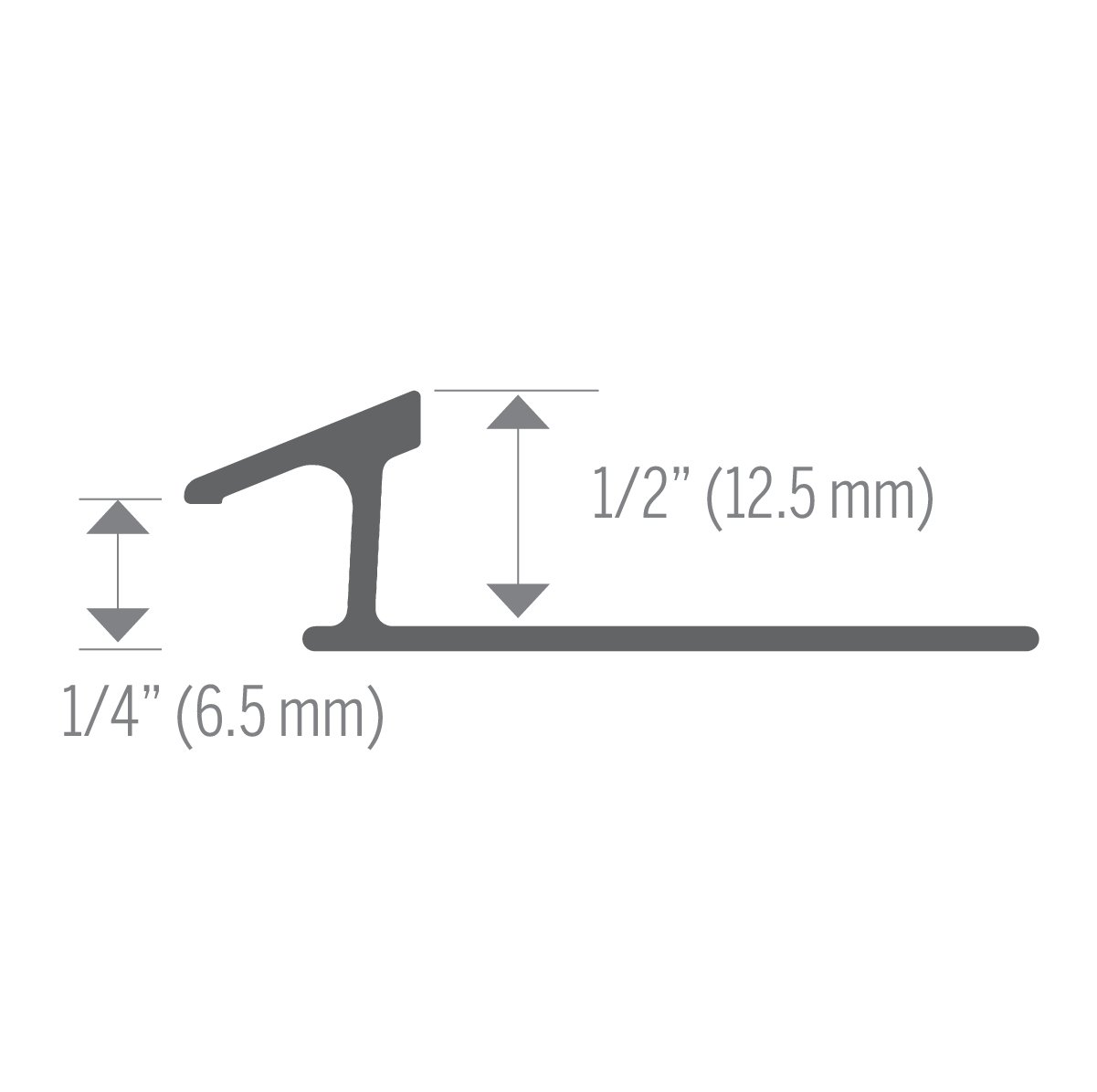 Adaptateur pour céramique – Brillant clair (BCL) – 12,5 mm (1/2 po) x 2,4 m (8 pi)