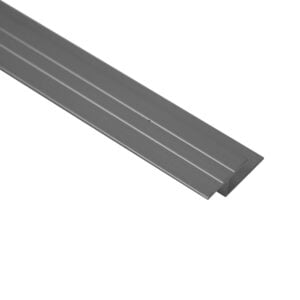Metal Laminate Expansion Joint (Divider) - Satin Clear Anodized (SCA) - 5/16 in. (8 mm) x 8 ft. (2.4 m)