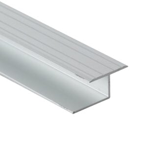 Metal Laminate Expansion Joint (Divider) - Satin Clear Anodized (SCA) - 1/2 in. (12.5 mm) x 8 ft. (2.4 m)