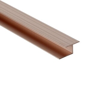 Metal Laminate Expansion Joint (Divider) - Satin Champagne (SCP) - 1/2 in. (12.5 mm) x 8 ft. (2.4 m)