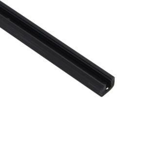PVC Track for Laminate Flooring - Black (BLK) - W1, 7/16 in. (11 mm), W2, 7/32" (6 mm) x 12 ft. (3.7 m)
