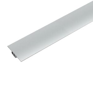 Joint de dilatation (séparateur) pour stratifié – Transparent satiné anodisé (SCA) – 8 mm (5/16 po) x 3,7 m (12 pi)