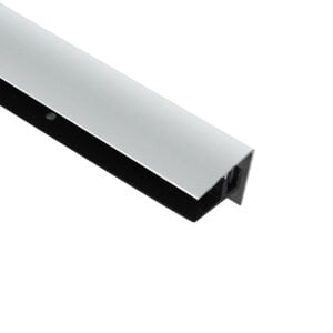 Laminate Stair Nosing - Satin Clear Anodized (SCA) - 5/16 in. (8 mm) x 12 ft. (3.7 m)