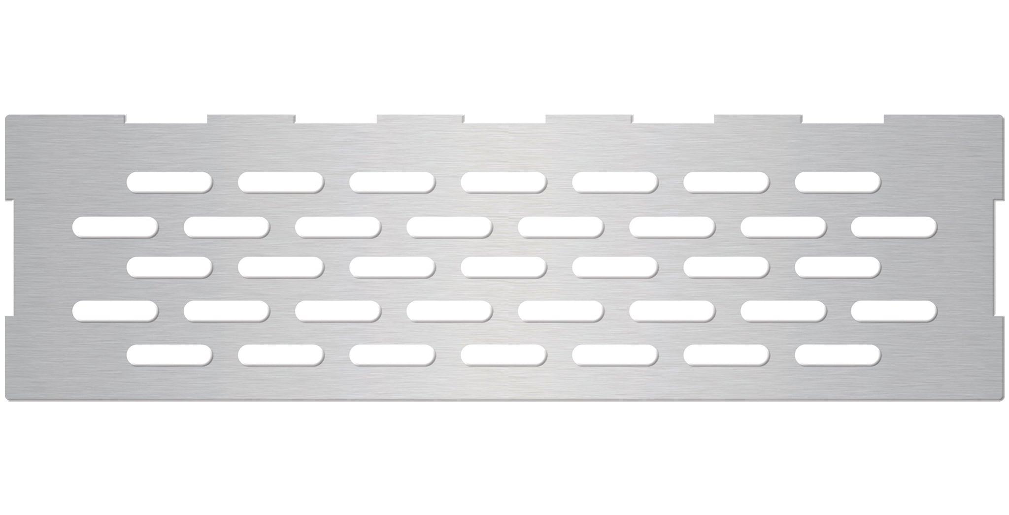 PRO-SELECT[MD] – Tablette de niche – 30 cm (11 ⅞ po) x 9 cm (3 ⅜ po) – motif Héritage – acier inoxydable